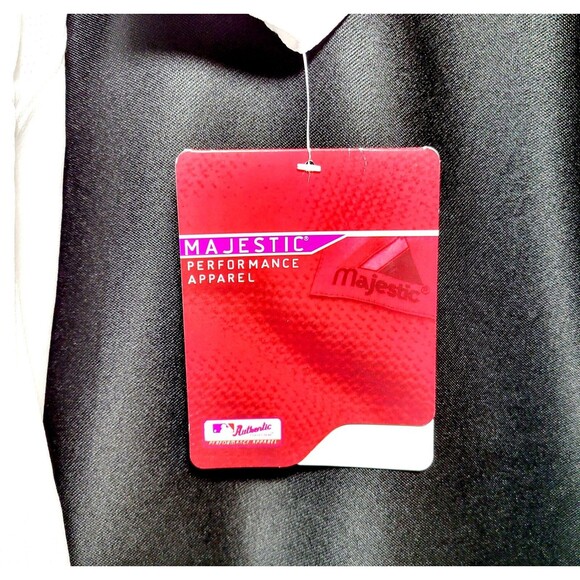 BOSTON RED SOX MAJESTIC STITCHED ONFIELD MLB #40 Jersey White Size 48 *flaw* NWT - Picture 4 of 11